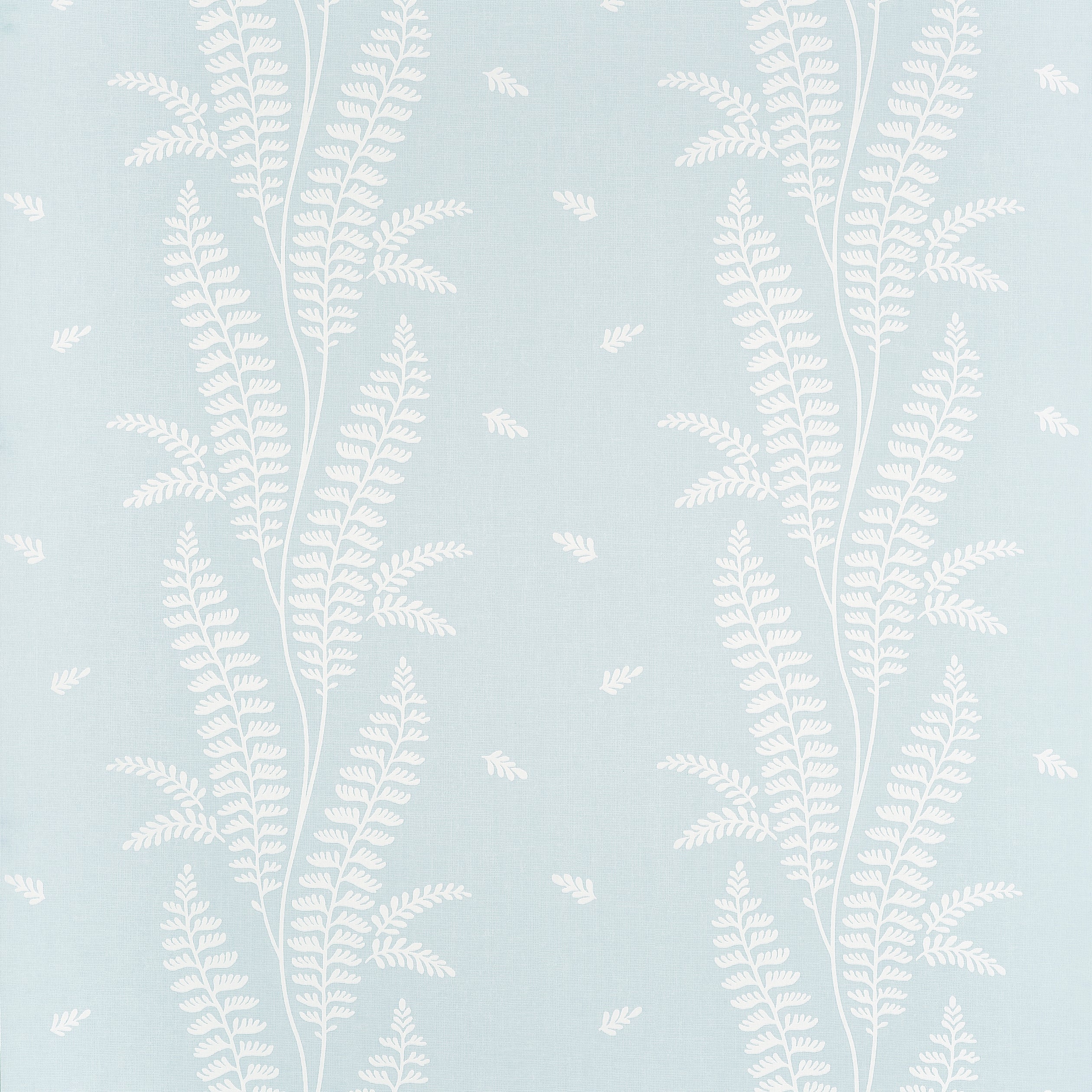 Ensbury Fern fabric in soft blue color - pattern number AT57825 - by Anna French in the Bristol collection
