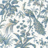 Peacock Toile fabric in blue and green color - pattern number AT57830 - by Anna French in the Bristol collection