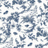 Newlands Toile fabric in blue color - pattern number AT57837 - by Anna French in the Bristol collection