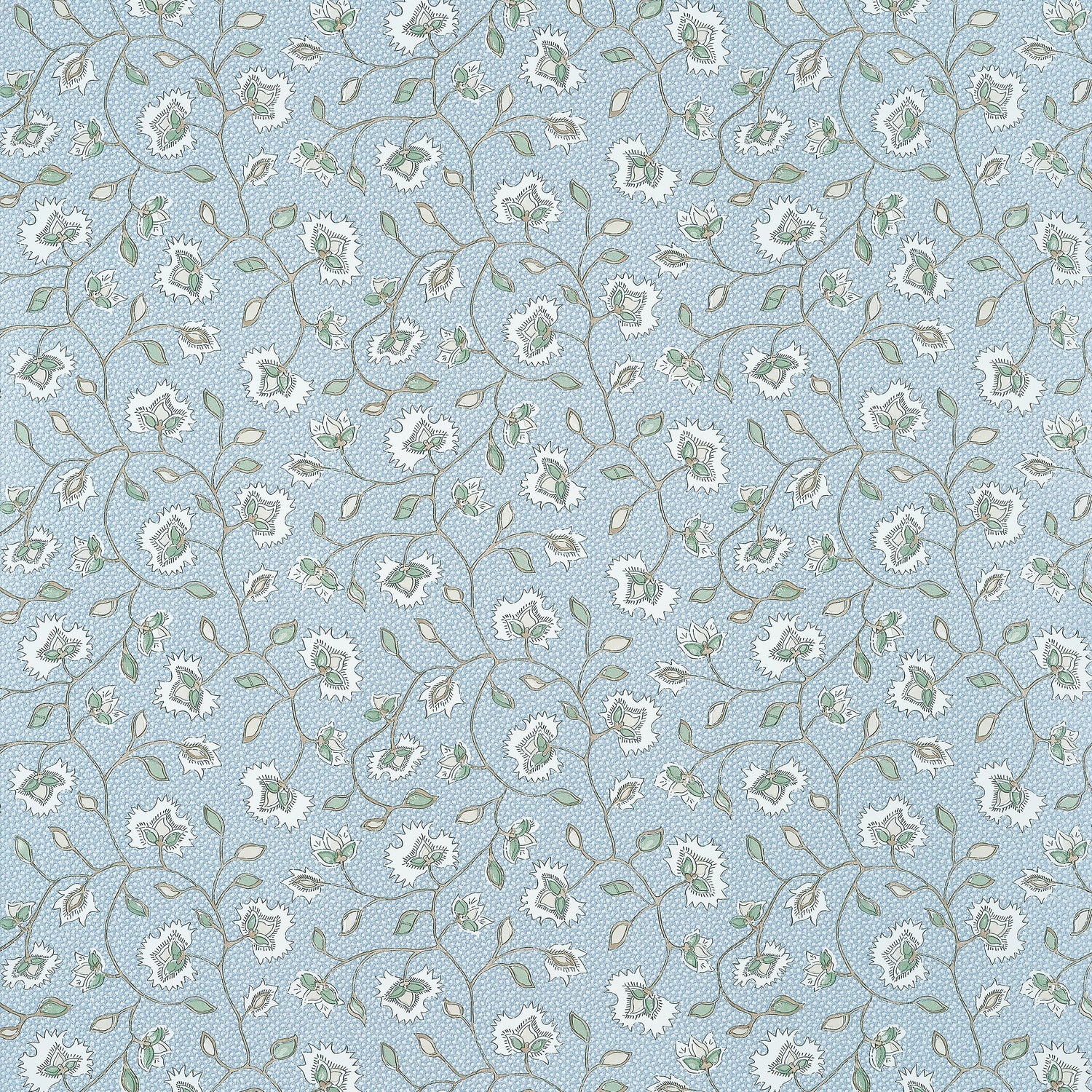 Chelsea wallpaper in soft blue and green color - pattern number AT57839 - by Anna French in the Bristol collection