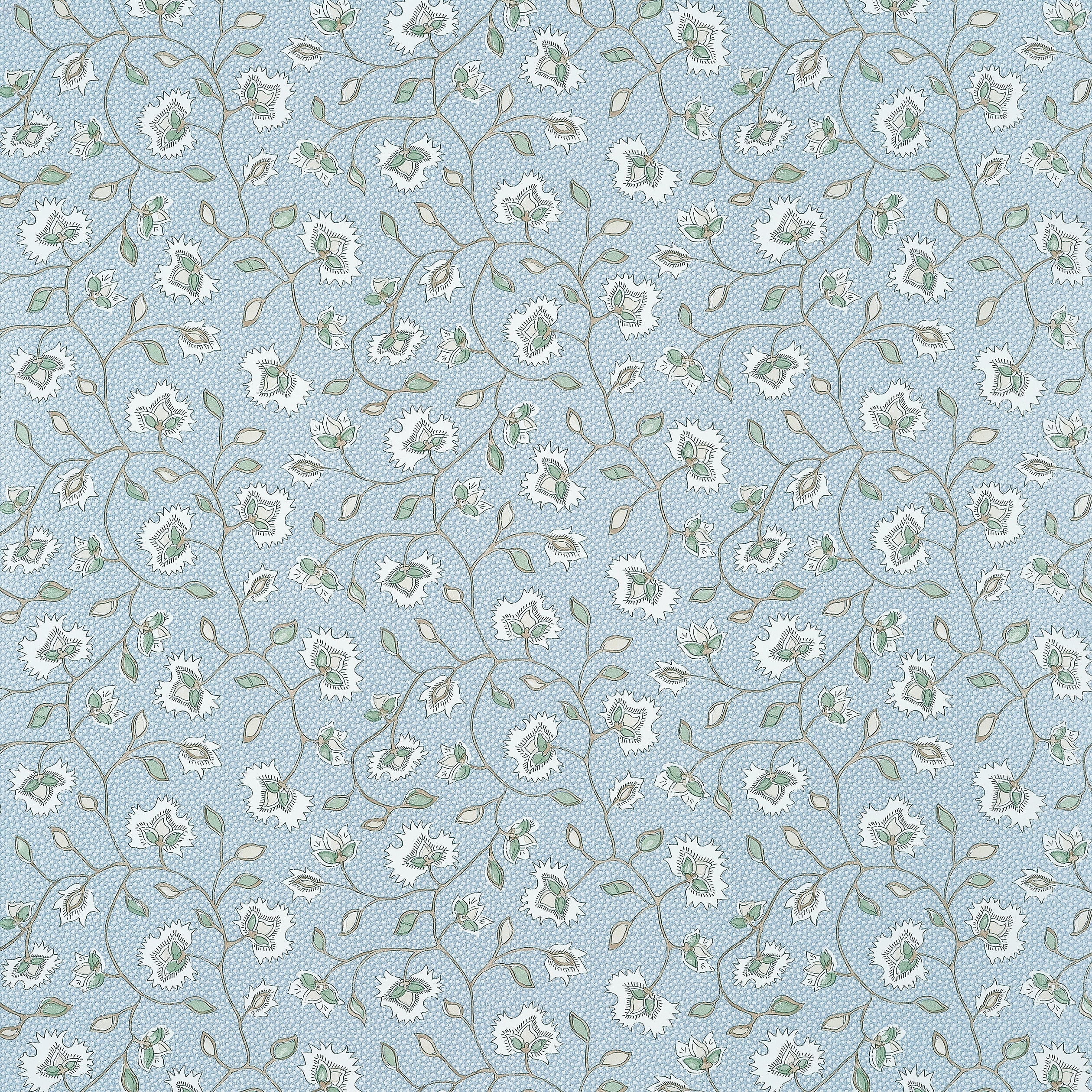 Chelsea wallpaper in soft blue and green color - pattern number AT57839 - by Anna French in the Bristol collection