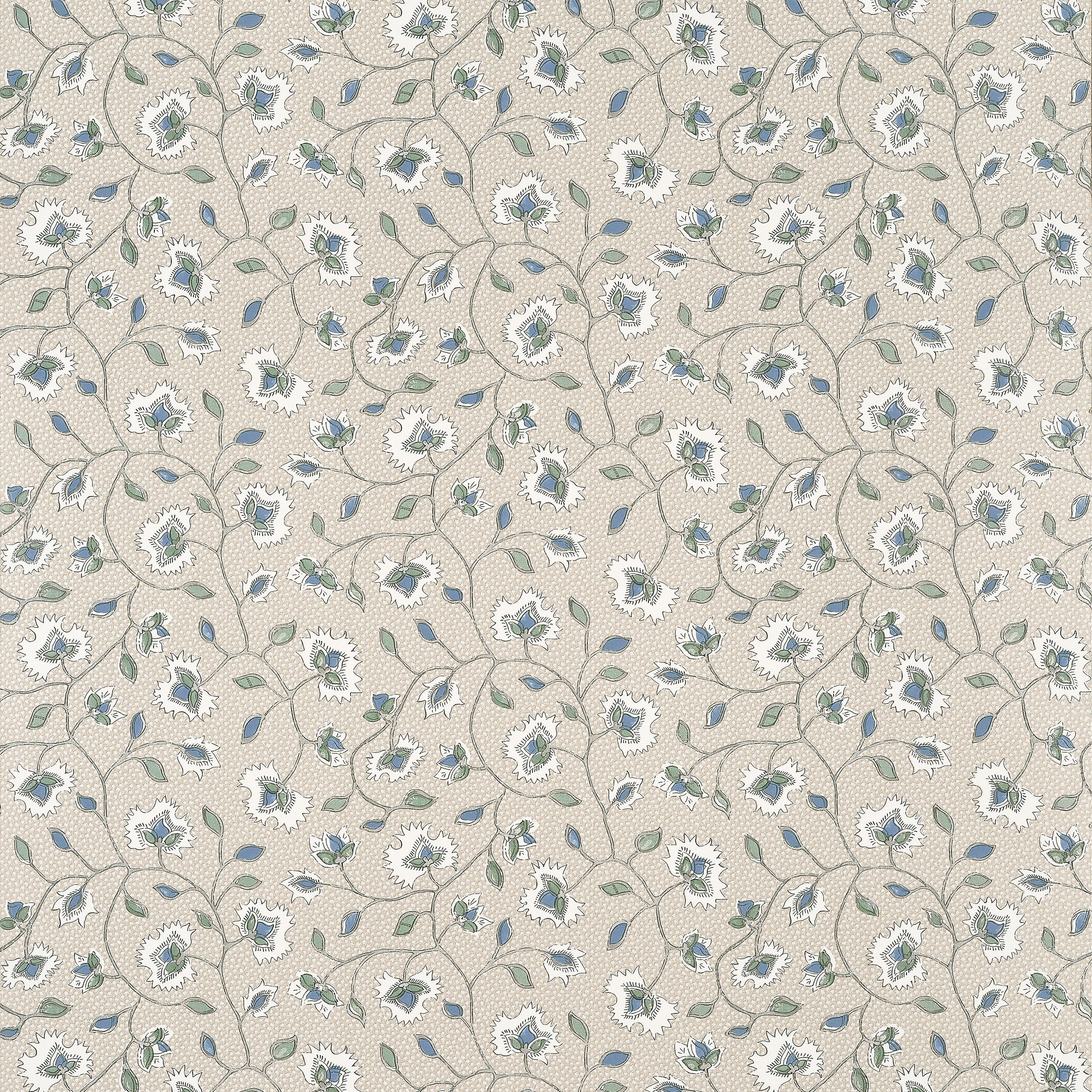 Chelsea wallpaper in slate and linen color - pattern number AT57842 - by Anna French in the Bristol collection