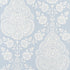 Balmuccia Damask fabric in soft blue color - pattern number AT57866 - by Anna French in the Bristol collection