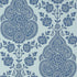 Balmuccia Damask fabric in blue color - pattern number AT57868 - by Anna French in the Bristol collection