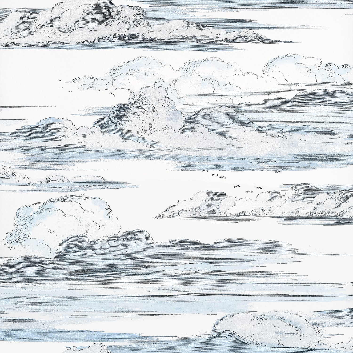 Cielo wallpaper in blue color - pattern number AT57870 - by Anna French in the Bristol collection
