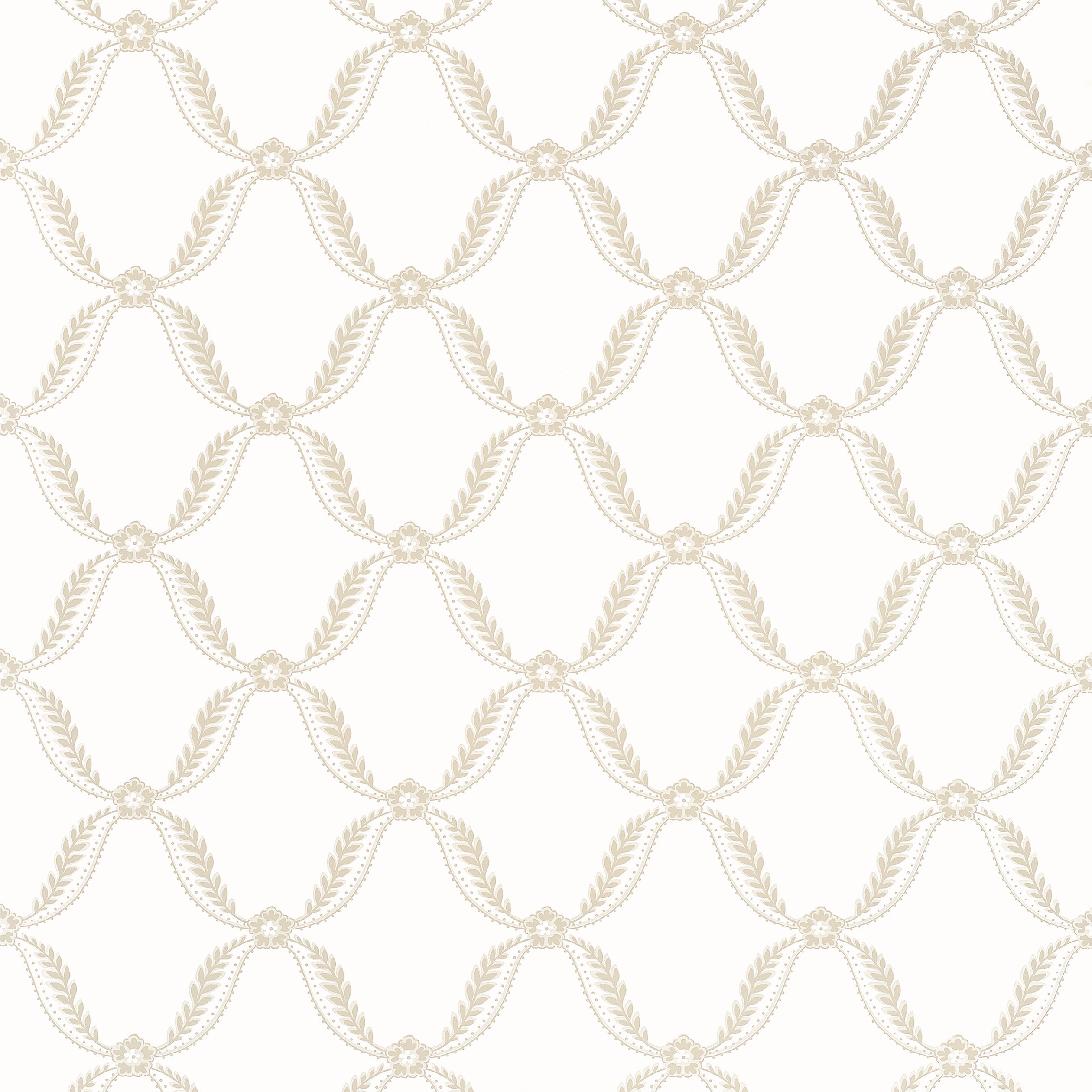 Tate Trellis wallpaper in beige color - pattern number AT57879 - by Anna French in the Bristol collection