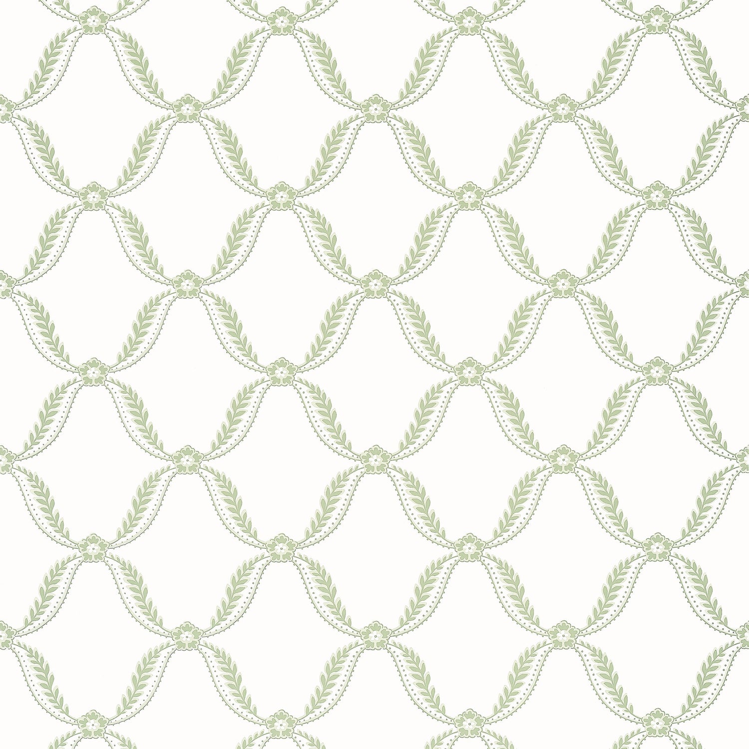 Tate Trellis wallpaper in green color - pattern number AT57882 - by Anna French in the Bristol collection