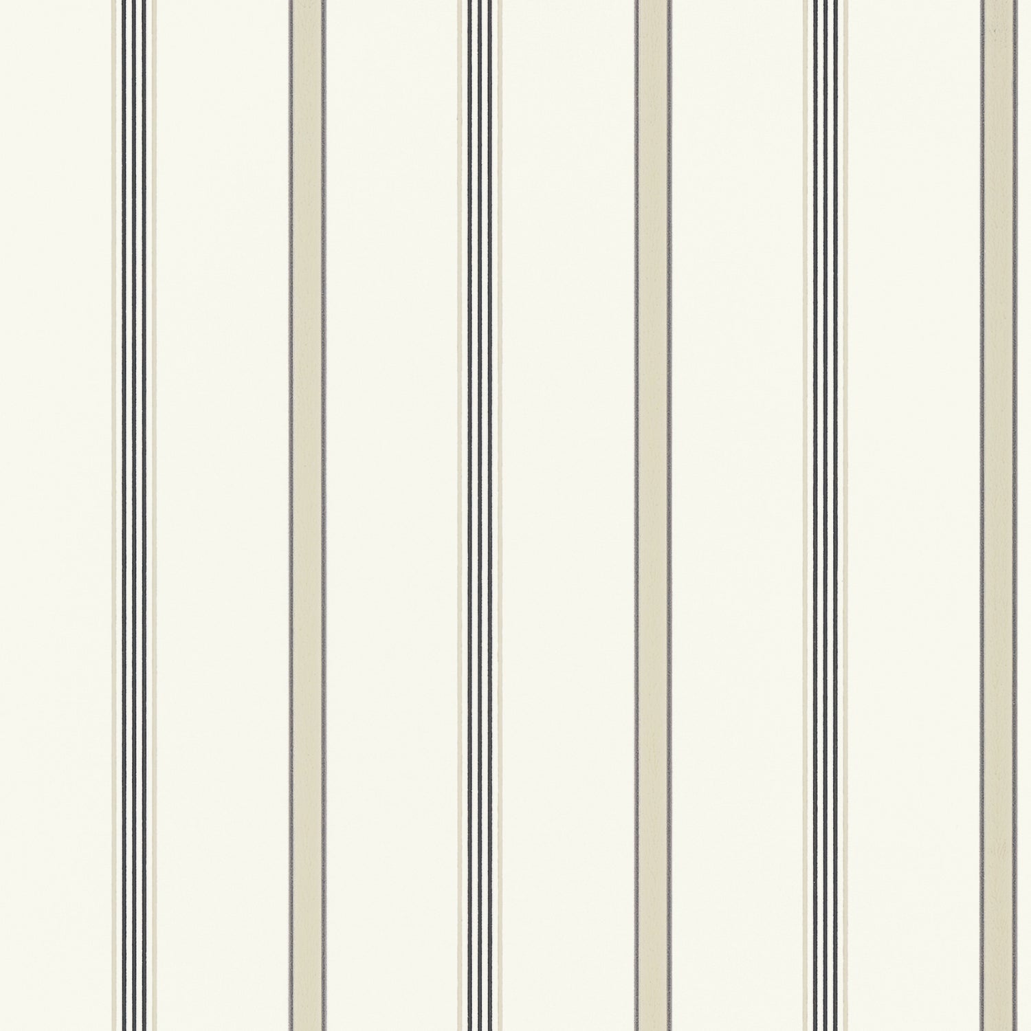Dawson Stripe wallpaper in charcoal and linen color - pattern number AT6140 - by Anna French in the Serenade collection