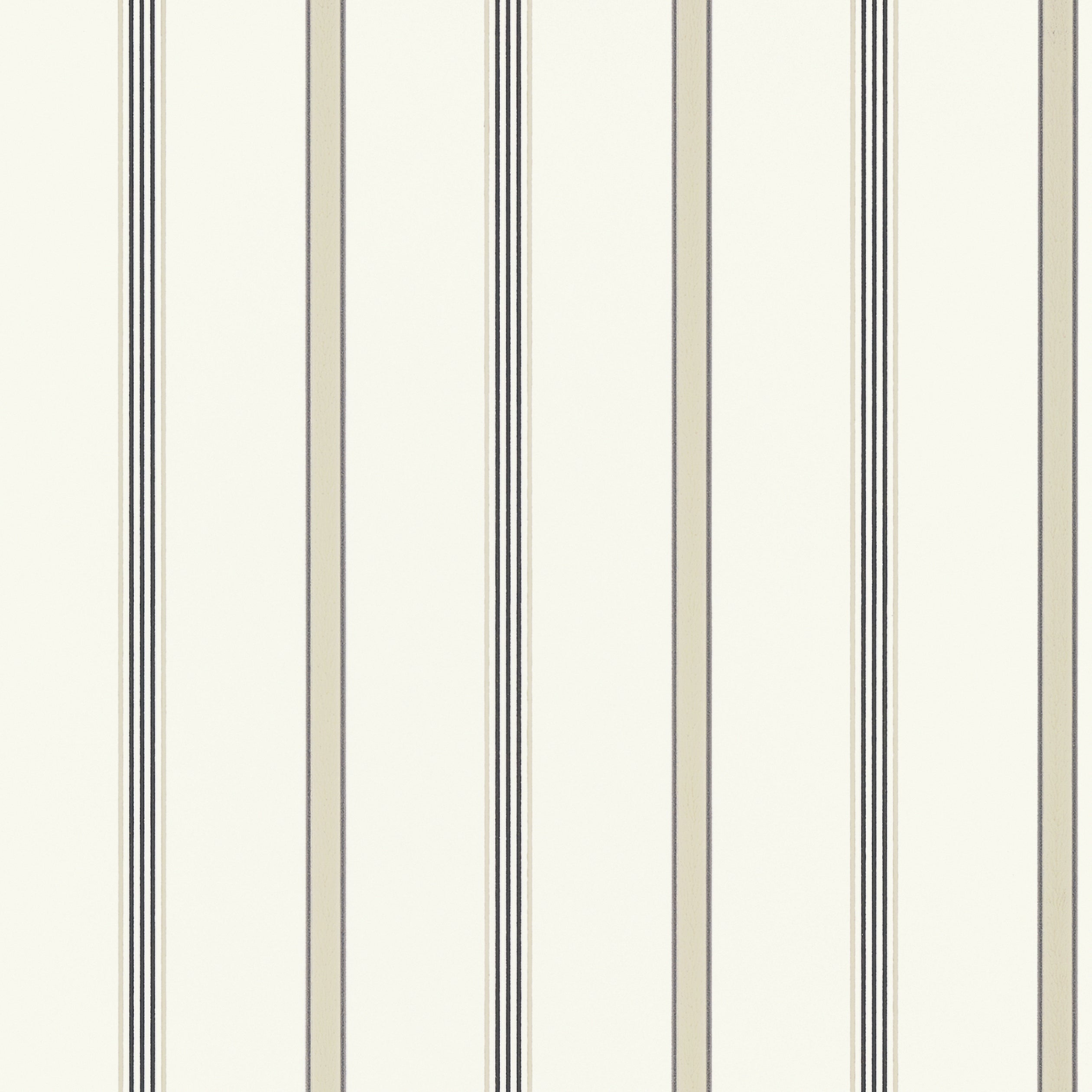Dawson Stripe wallpaper in charcoal and linen color - pattern number AT6140 - by Anna French in the Serenade collection