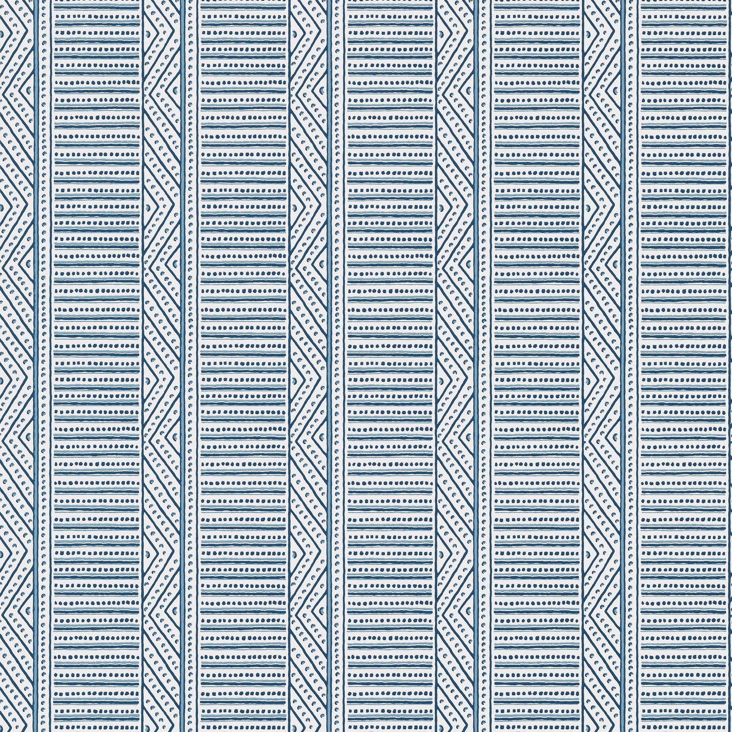 Montecito Stripe fabric in navy color - pattern number AT78721 - by Anna French in the Palampore collection