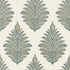 Palampore Leaf fabric in robins egg and beige color - pattern number AT78723 - by Anna French in the Palampore collection