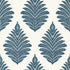 Palampore Leaf fabric in blue and white color - pattern number AT78725 - by Anna French in the Palampore collection