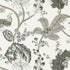 Kalamkari Vine fabric in black and white color - pattern number AT78739 - by Anna French in the Palampore collection