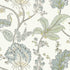 Kalamkari Vine fabric in yellow and aqua color - pattern number AT78740 - by Anna French in the Palampore collection