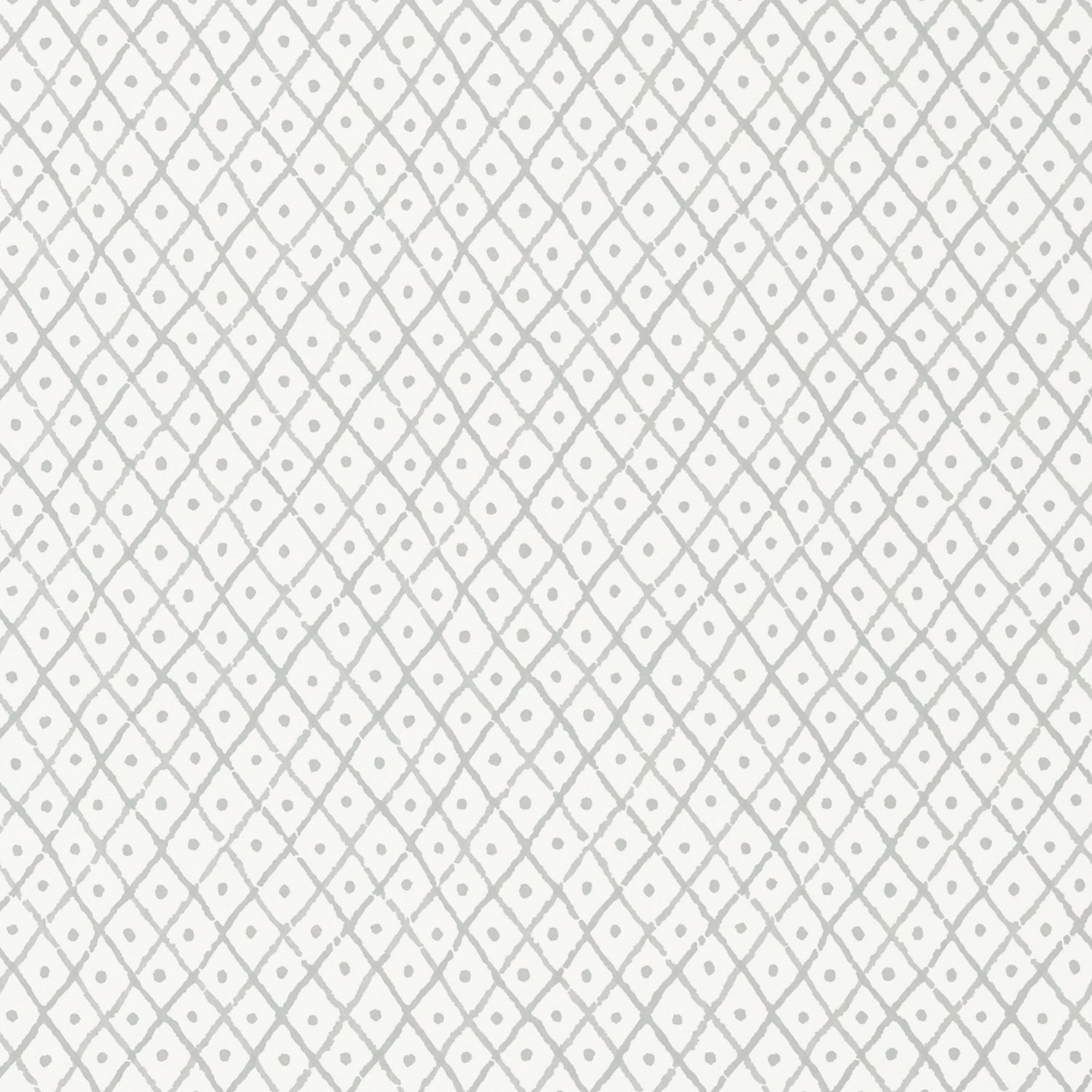 Mini Trellis wallpaper in grey color - pattern number AT78753 - by Anna French in the Palampore collection