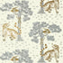Kahna wallpaper in metallic gold and silver color - pattern number AT78779 - by Anna French in the Palampore collection
