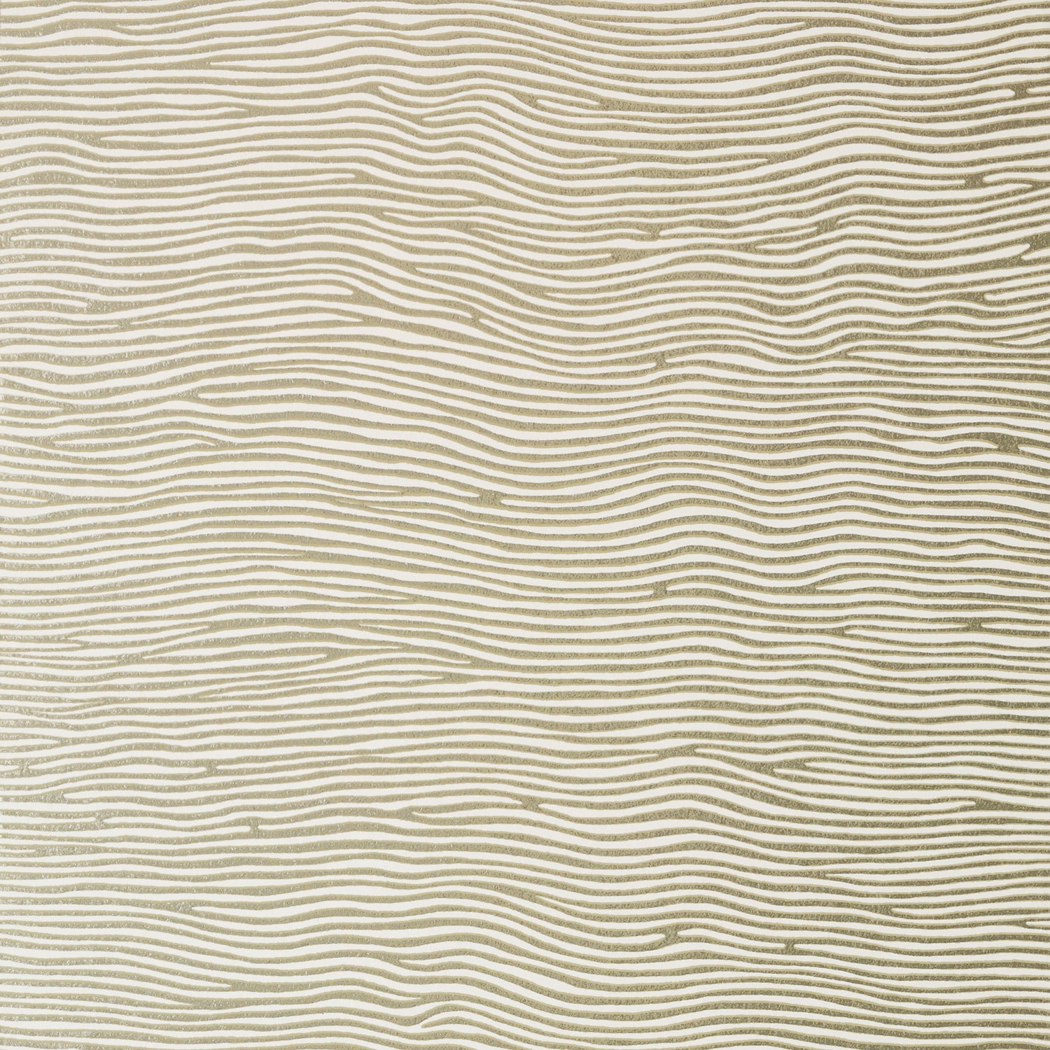 Onda fabric in metallic gold on cream color - pattern number AT7901 - by Anna French in the Watermark collection