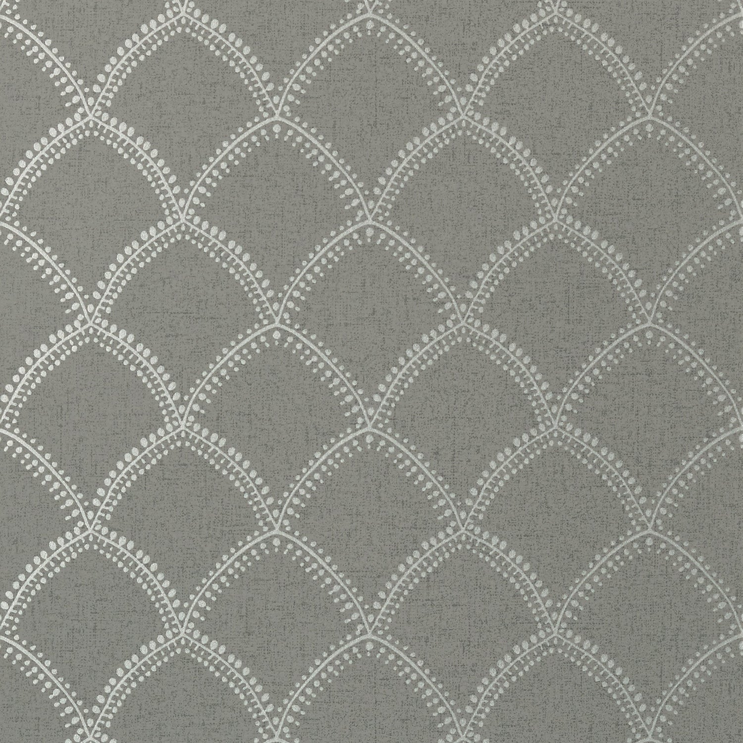 Burmese fabric in metallic silver on charcoal color - pattern number AT7910 - by Anna French in the Watermark collection