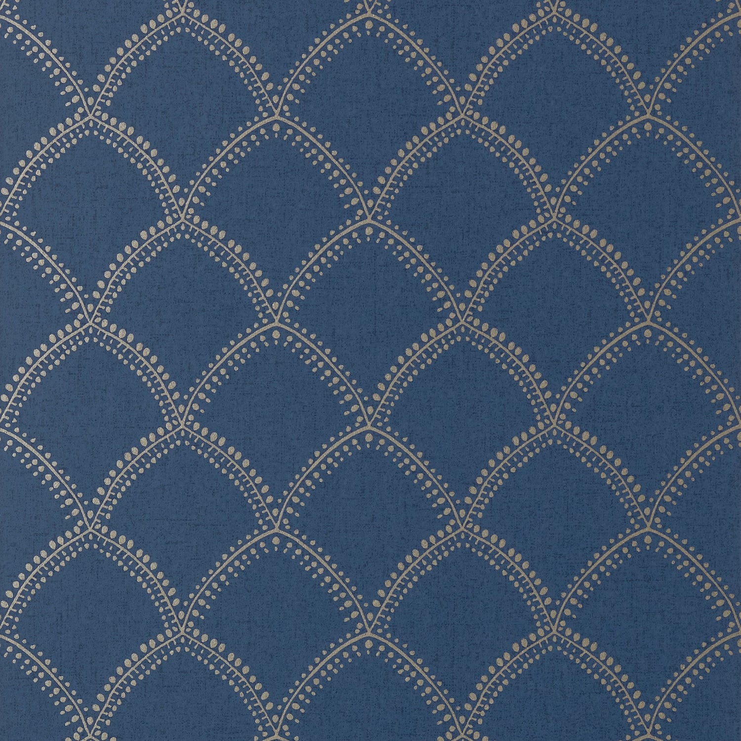 Burmese fabric in metallic on navy color - pattern number AT7911 - by Anna French in the Watermark collection