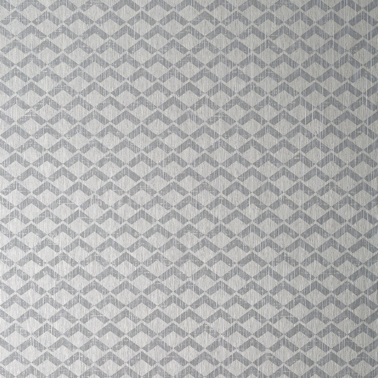 Cashiers fabric in grey on metallic silver color - pattern number AT79110 - by Anna French in the Small Scale collection