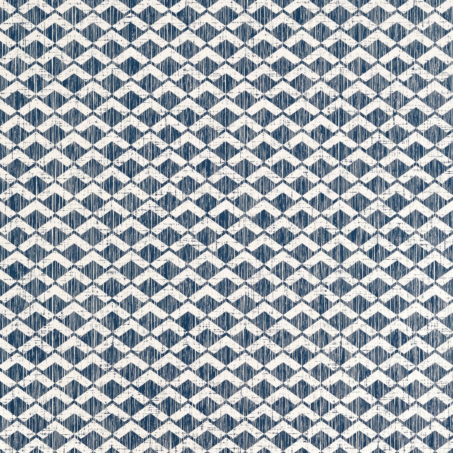 Cashiers wallpaper in navy color - pattern number AT79113 - by Anna French in the Small Scale collection
