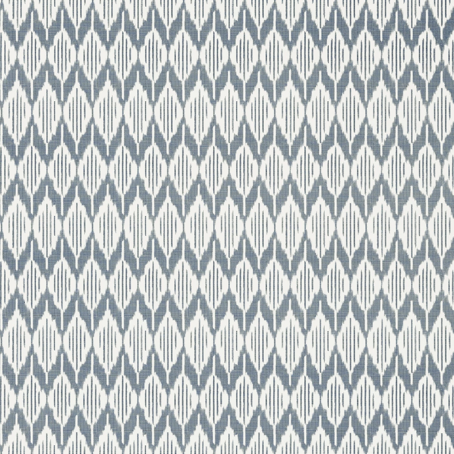 Balin Ikat fabric in navy color - pattern number AT79132 - by Anna French in the Small Scale collection