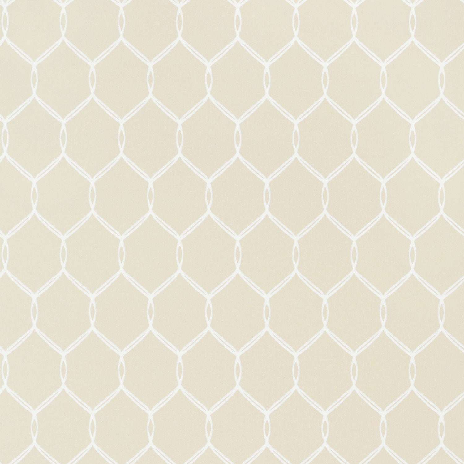 Leland Trellis fabric in cream color - pattern number AT79151 - by Anna French in the Small Scale collection
