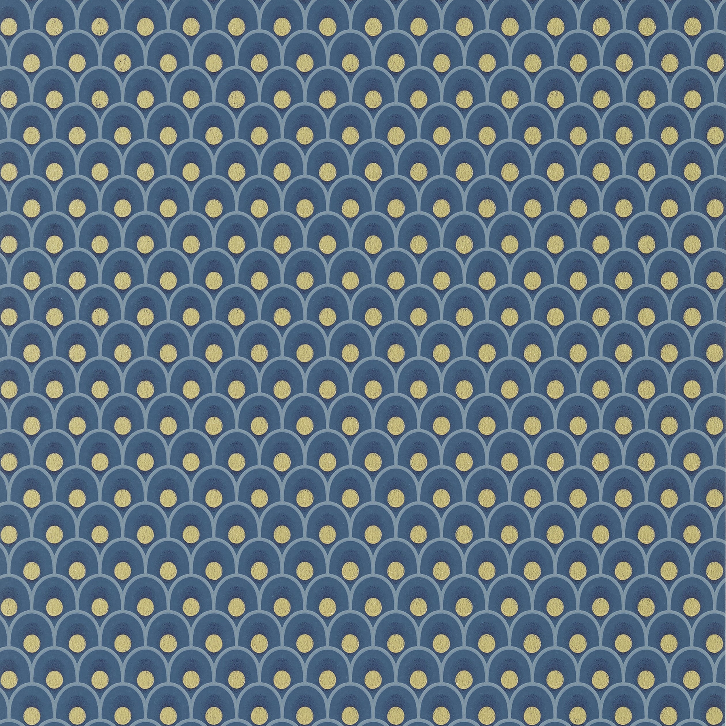 Spencer wallpaper in metallic gold on navy color - pattern number AT79156 - by Anna French in the Small Scale collection