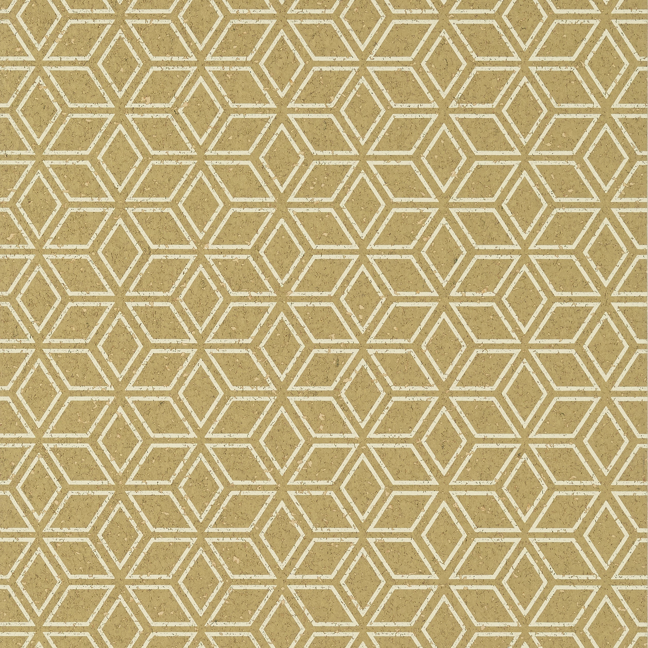 Legrelle Cork wallpaper in metallic gold color - pattern number AT79169 - by Anna French in the Small Scale collection