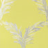 Plumes fabric in metallic silver on citron color - pattern number AT7925 - by Anna French in the Watermark collection
