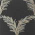 Plumes fabric in metallic pewter on black color - pattern number AT7928 - by Anna French in the Watermark collection
