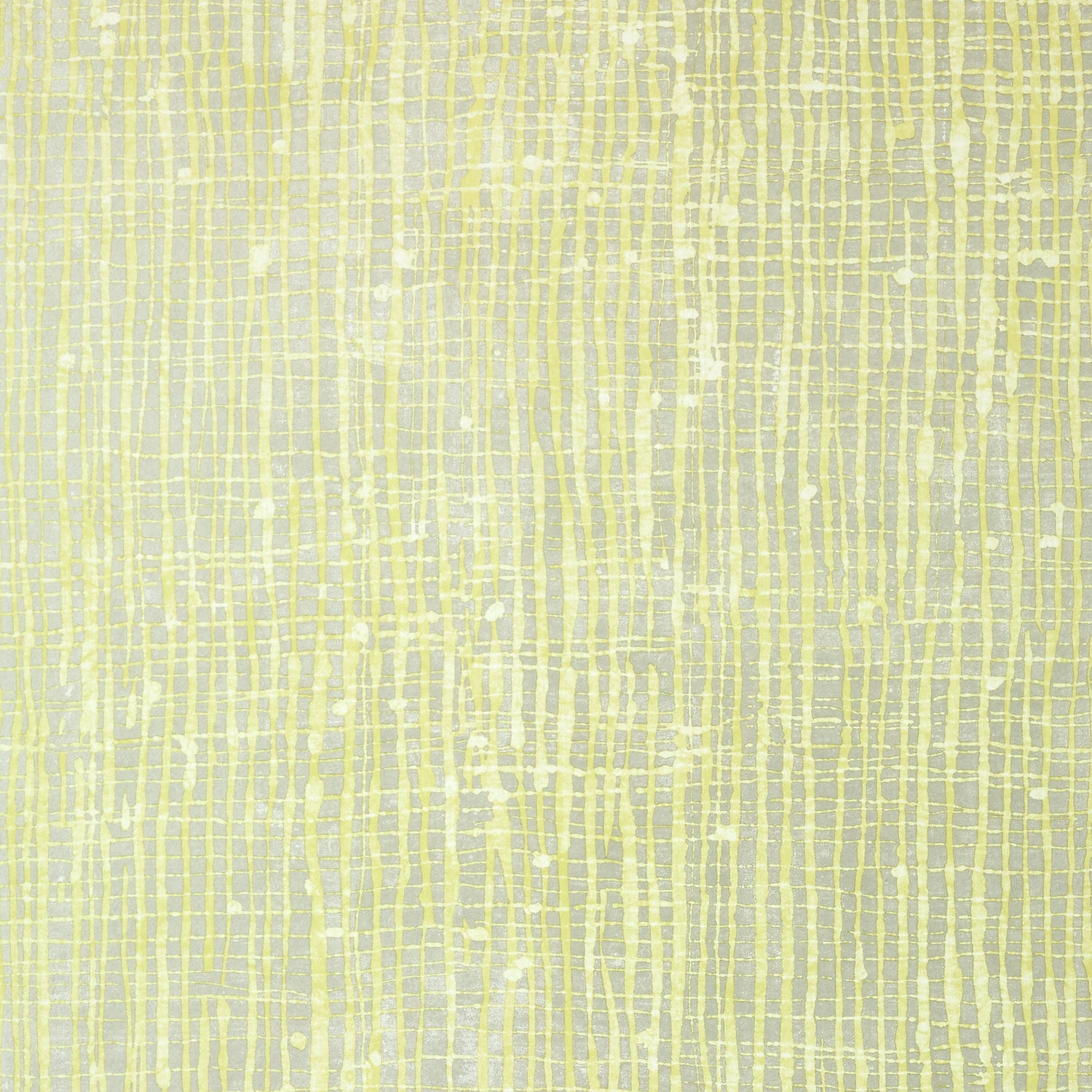 Violage fabric in citron and metallic silver color - pattern number AT7931 - by Anna French in the Watermark collection