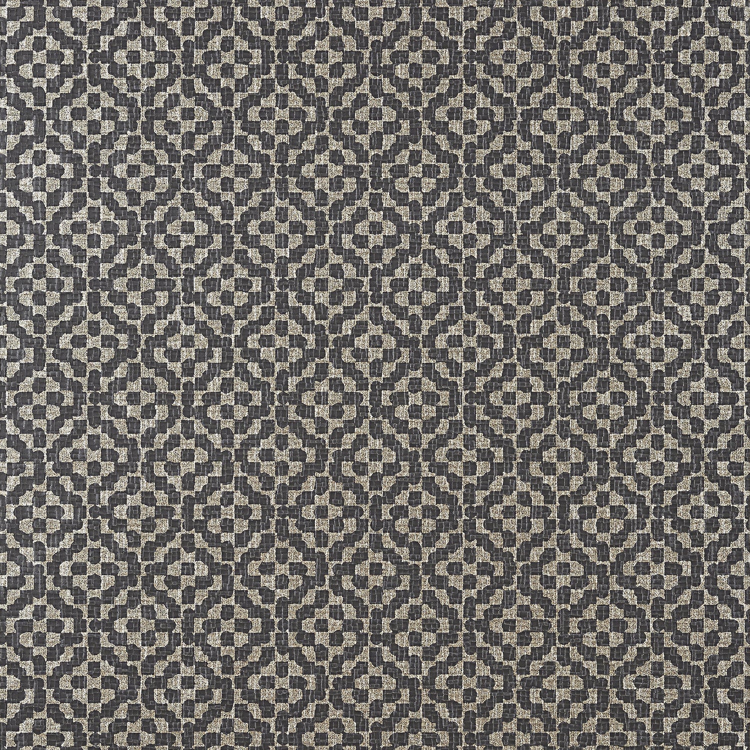 Riva fabric in black color - pattern number AT9609 - by Anna French in the Savoy collection
