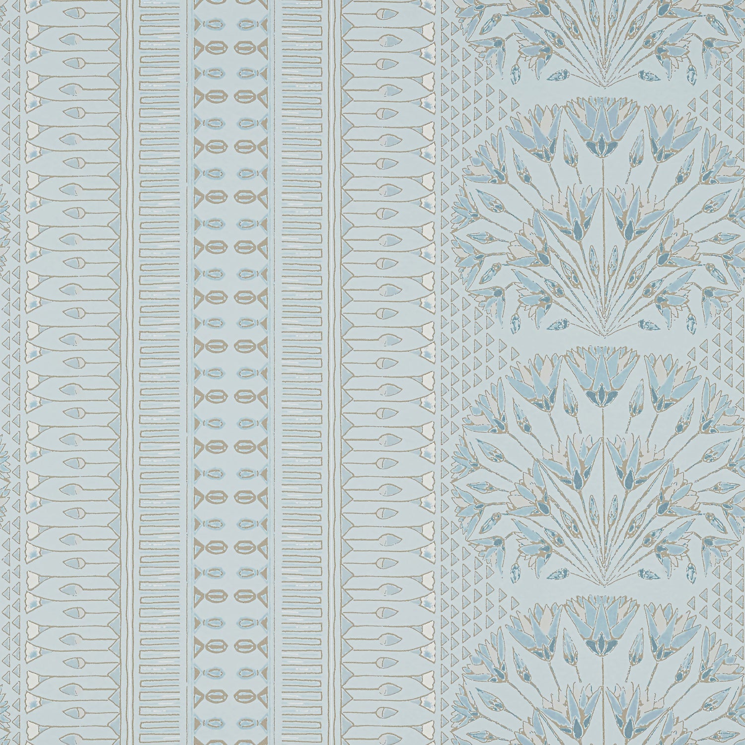 Cairo fabric in spa blue color - pattern number AT9627 - by Anna French in the Savoy collection