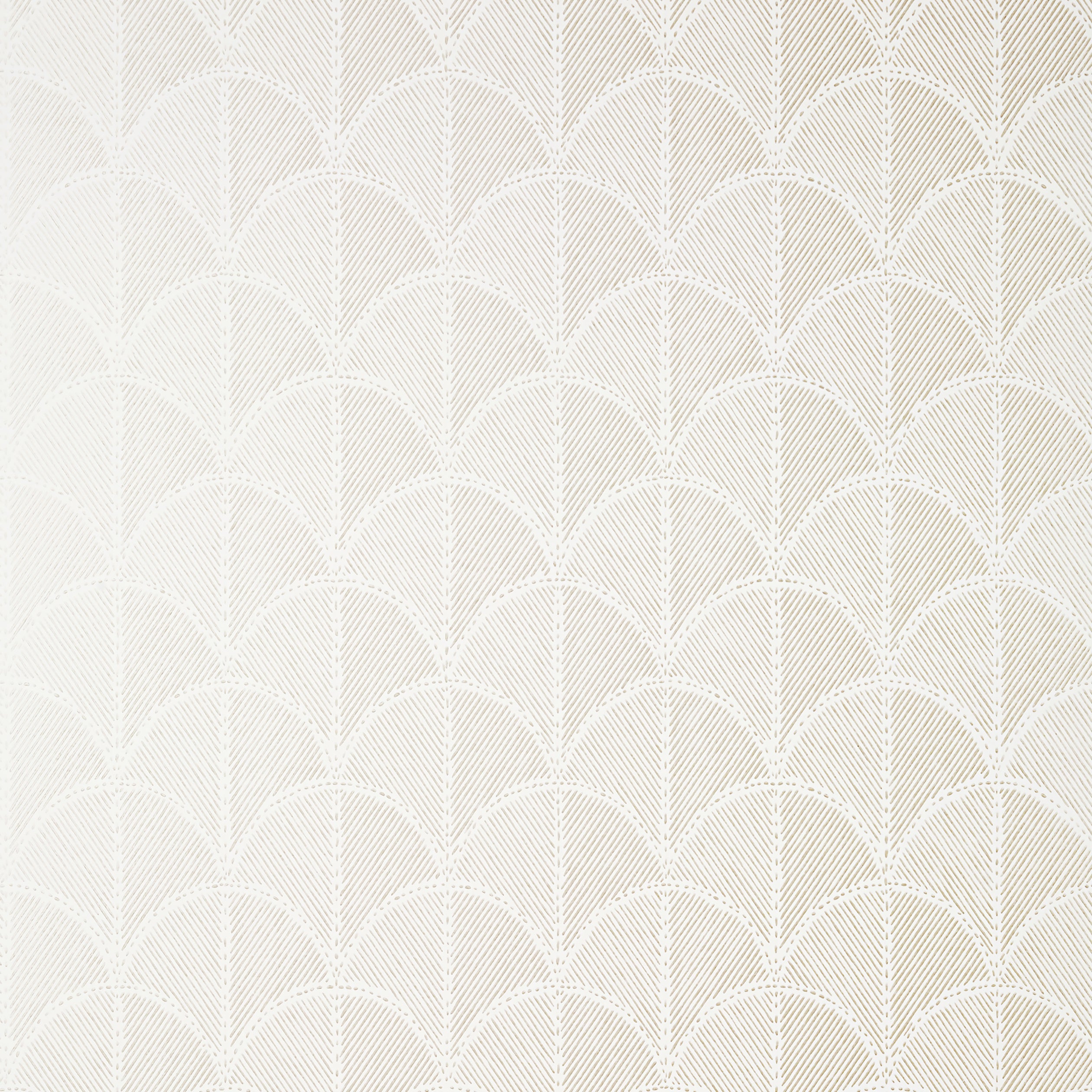 Seton Scallop wallpaper in pearl color - pattern number AT9684 - by Anna French in the Savoy collection