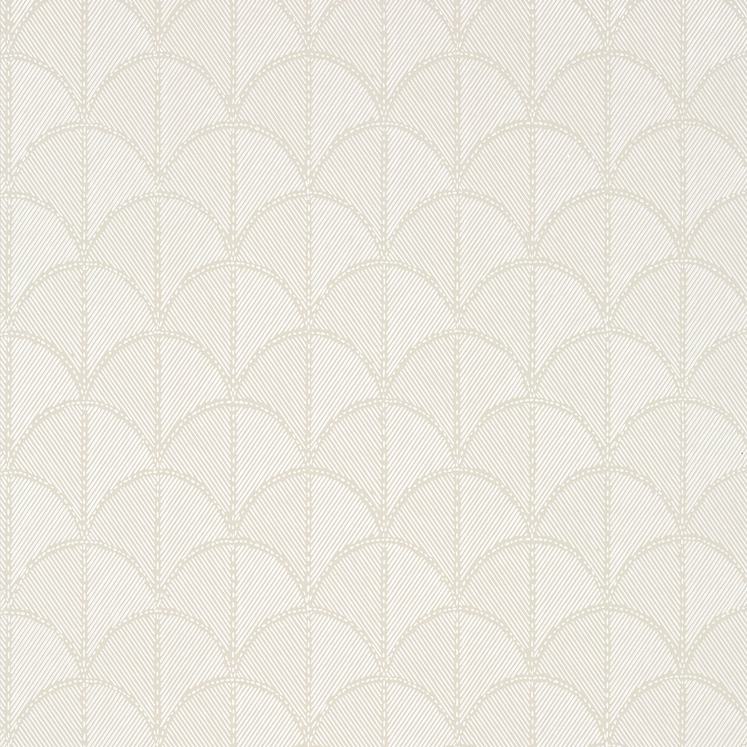 Seton Scallop wallpaper in beige color - pattern number AT9685 - by Anna French in the Savoy collection