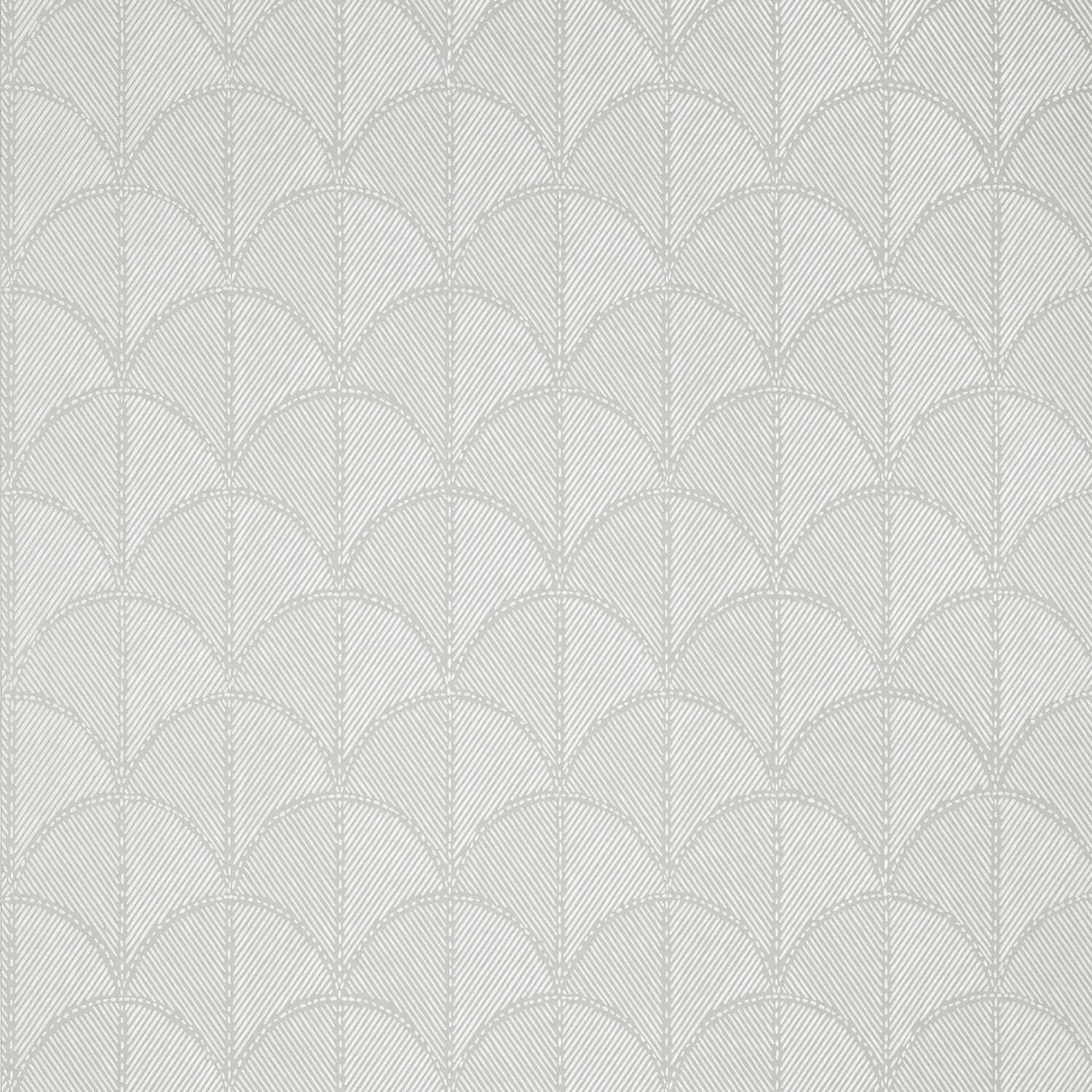 Seton Scallop wallpaper in grey color - pattern number AT9686 - by Anna French in the Savoy collection
