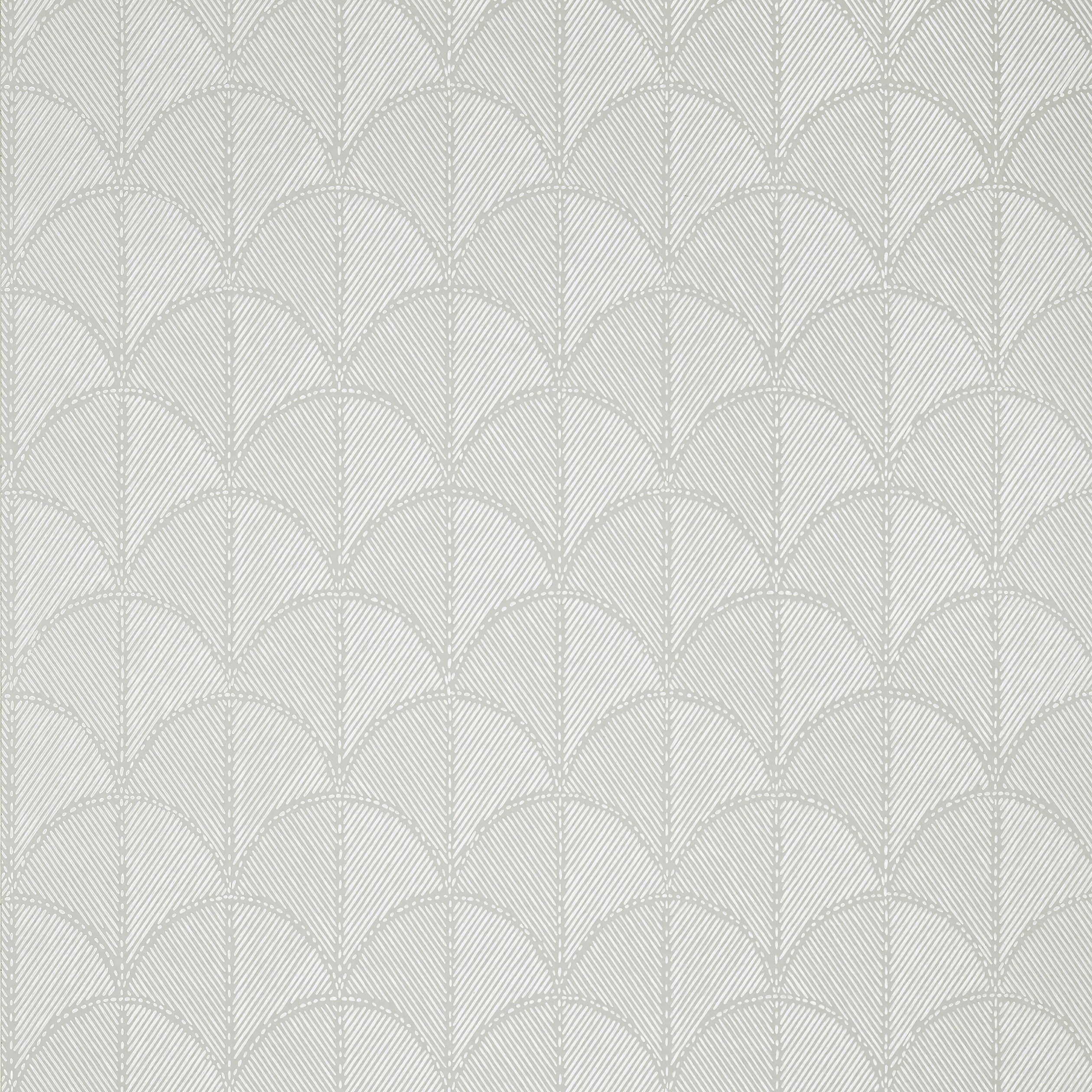 Seton Scallop wallpaper in grey color - pattern number AT9686 - by Anna French in the Savoy collection