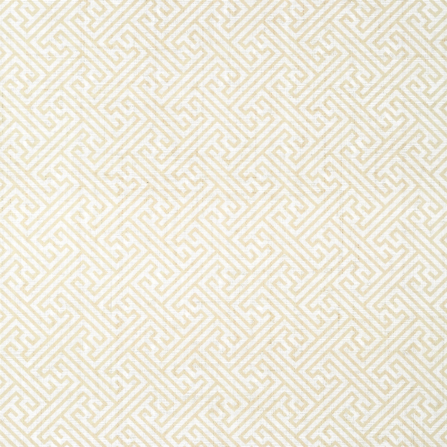 Charlotte Raffia fabric in white on natural color - pattern number AT9840 - by Anna French in the Nara collection