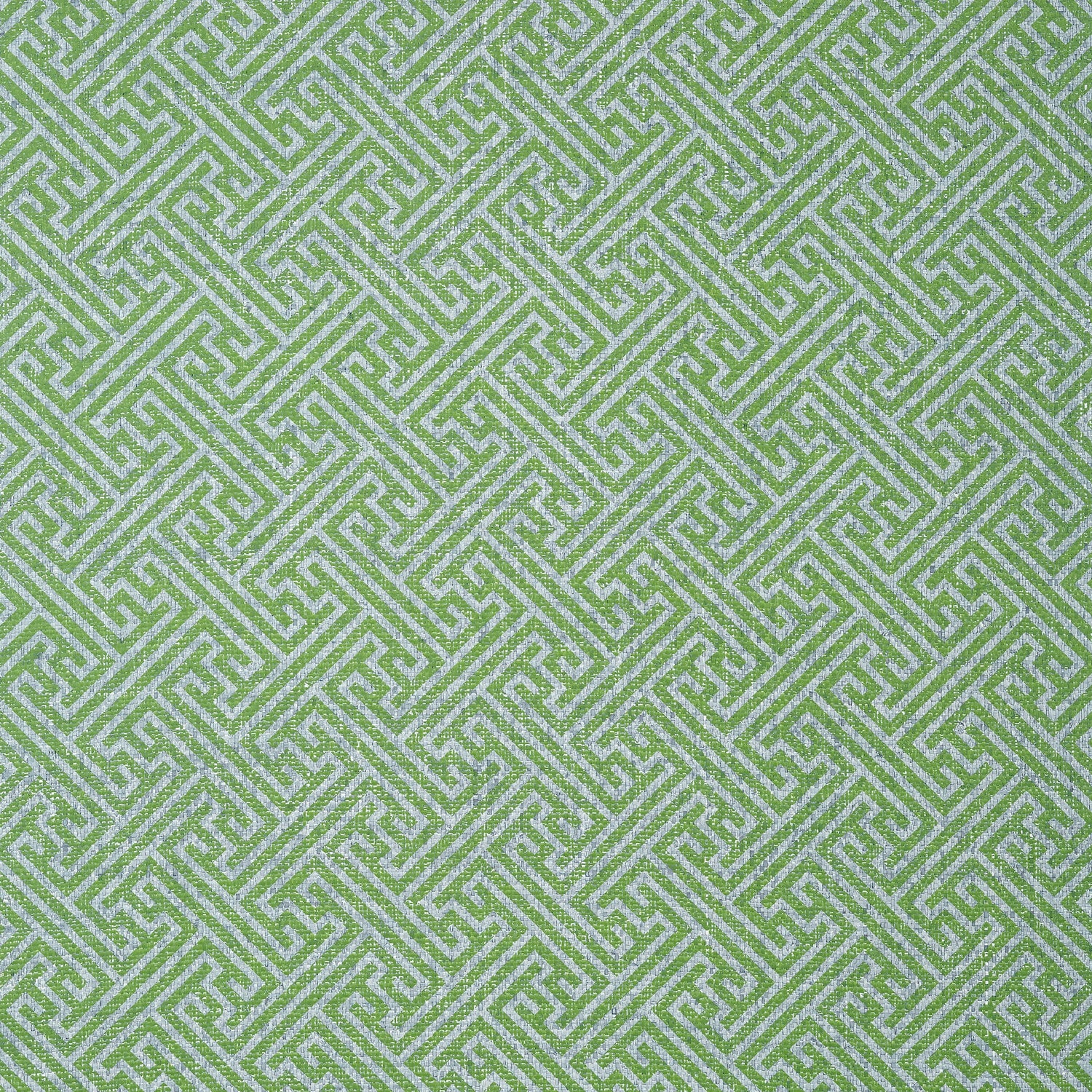 Charlotte Raffia fabric in green and blue color - pattern number AT9843 - by Anna French in the Nara collection