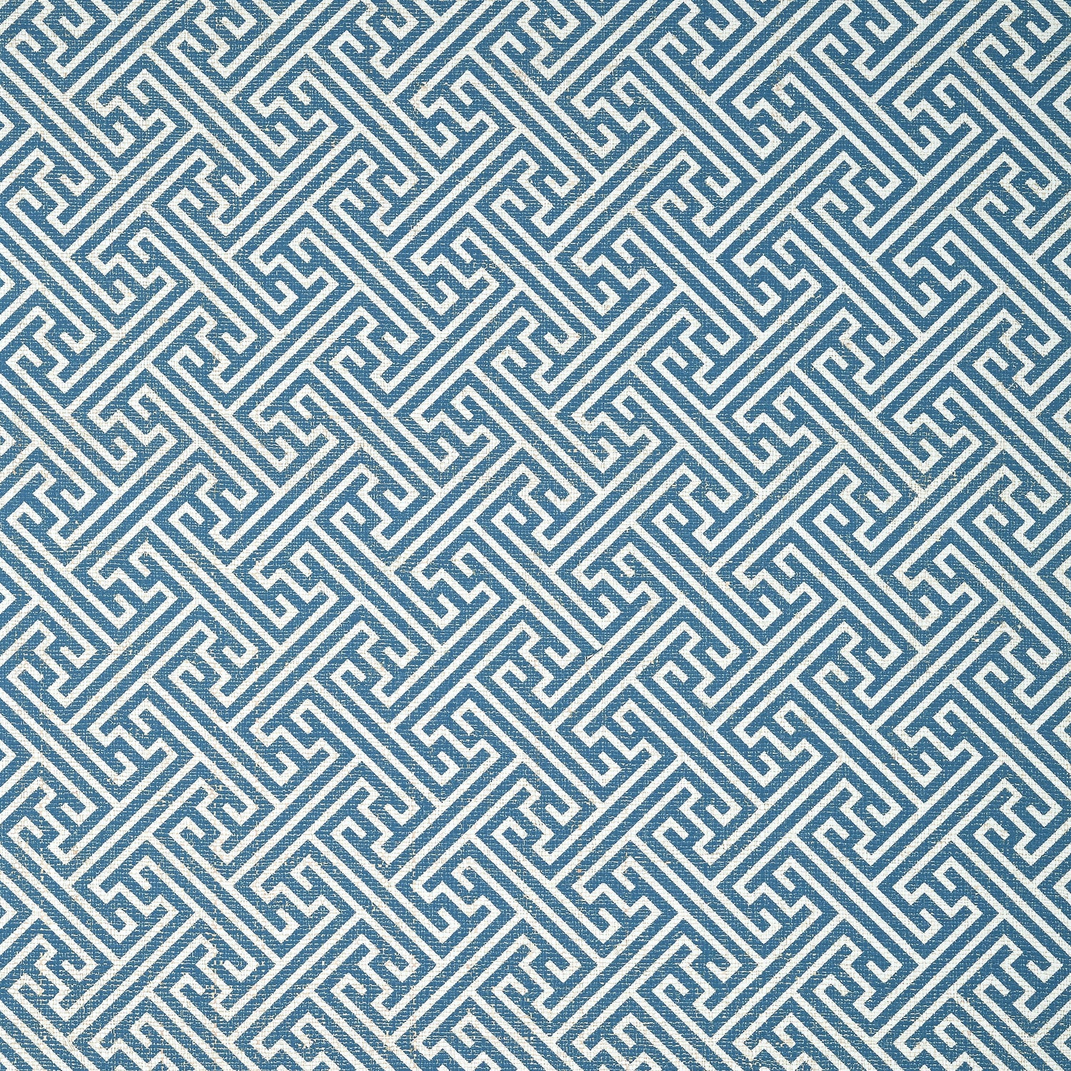 Charlotte Raffia fabric in blue and white color - pattern number AT9844 - by Anna French in the Nara collection