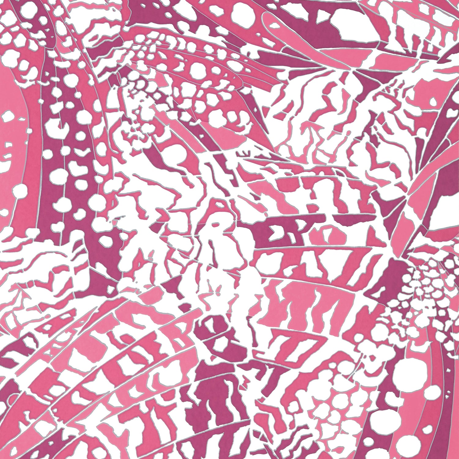 Puccini wallpaper in fuchsia color - pattern number AT9861 - by Anna French in the Nara collection