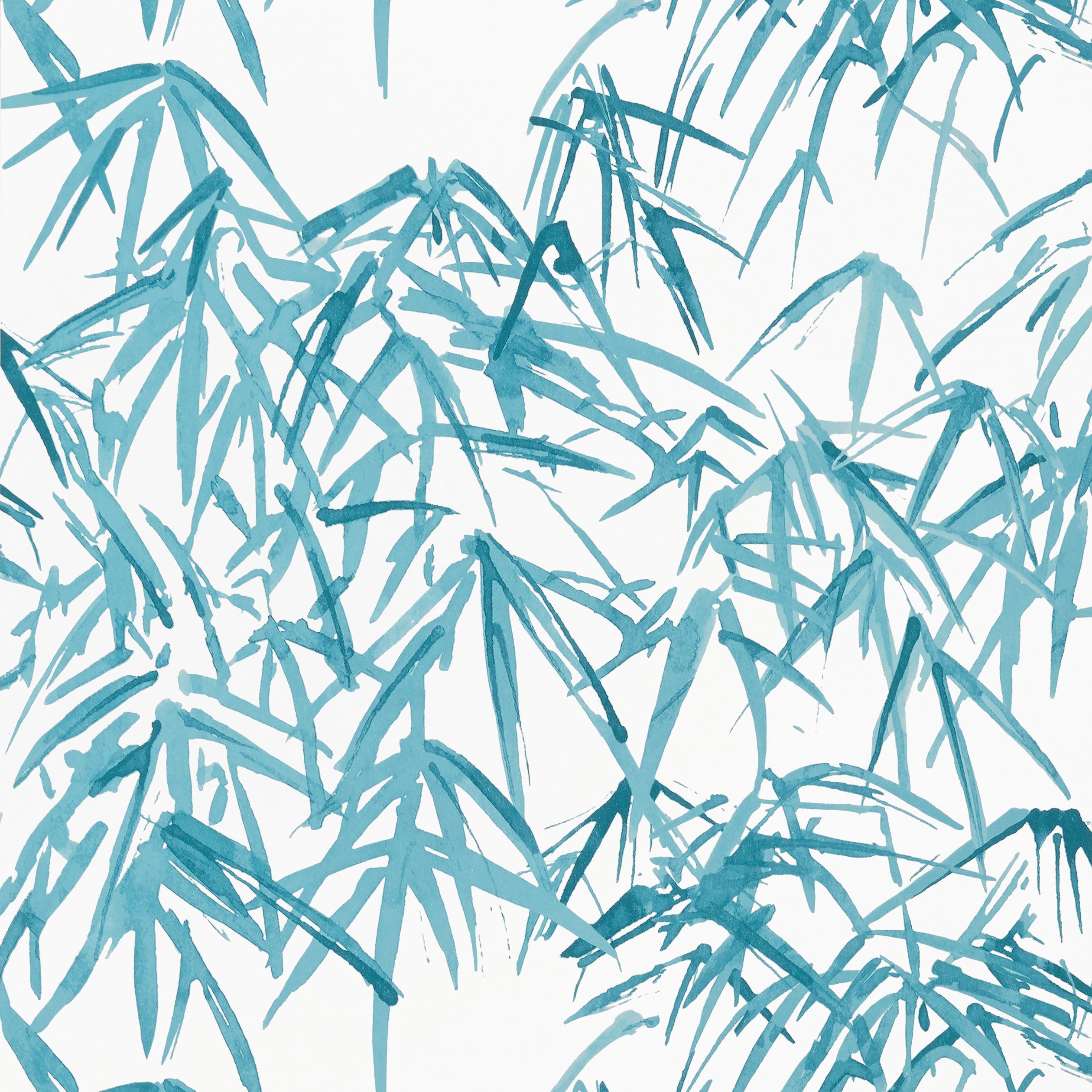 Kyoto Leaves wallpaper in robins egg color - pattern number AT9868 - by Anna French in the Nara collection
