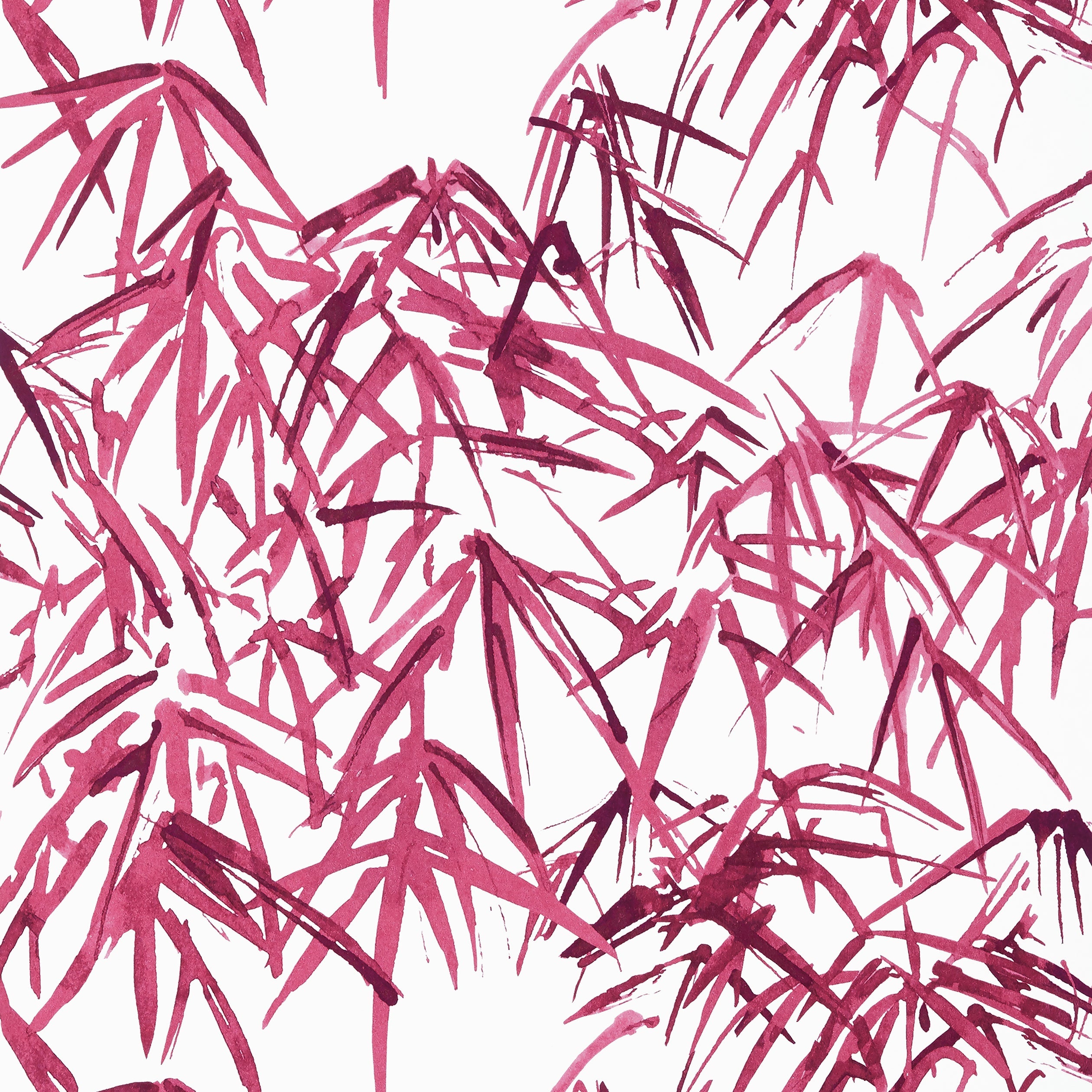 Kyoto Leaves wallpaper in fuchsia color - pattern number AT9872 - by Anna French in the Nara collection