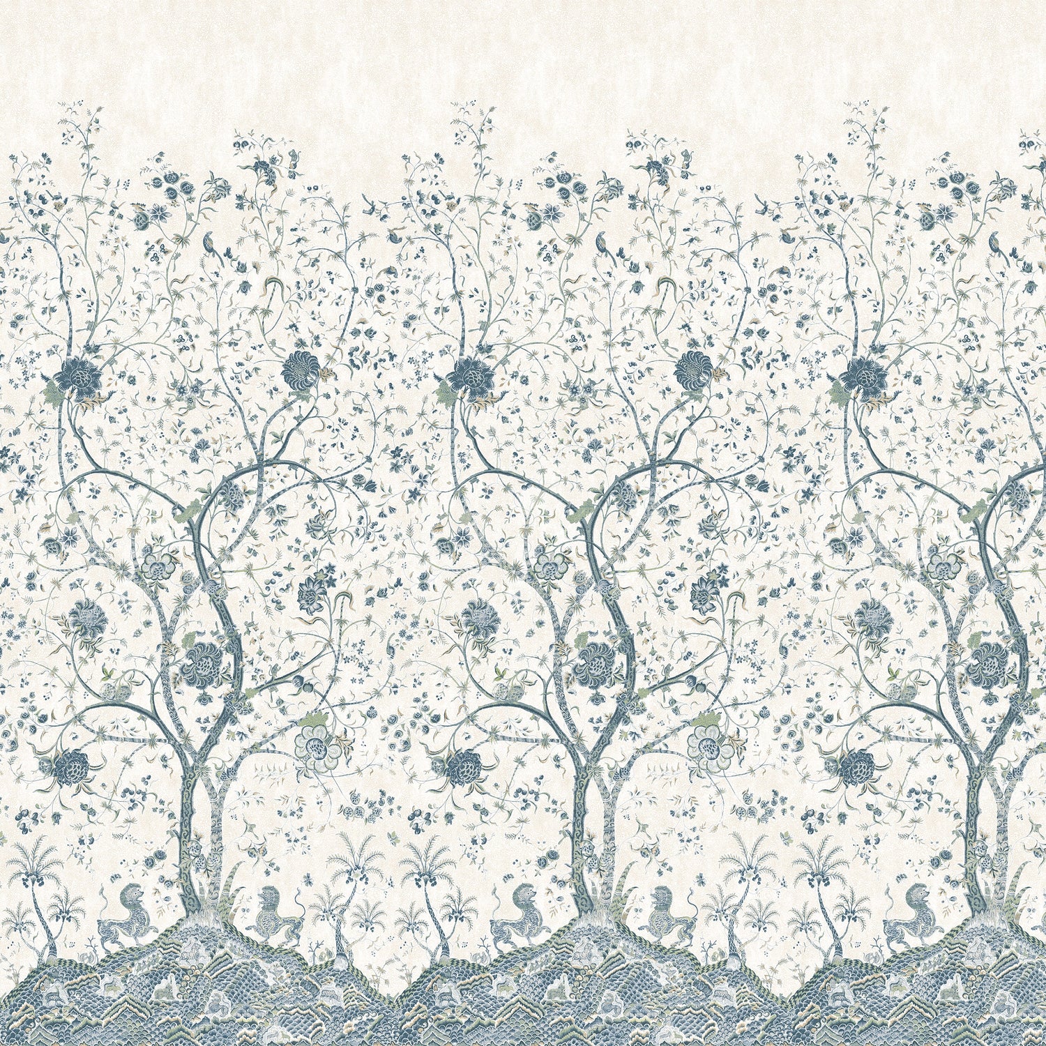 La Bourdonnais 1 Panel Mural in brown color - pattern number ATM10774 - by Thibaut in the Clermont collection