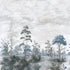 Cumbria Mural mural in spa blue on pearl color - pattern number ATM16152 - by Anna French in the Belvedere collection