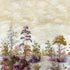 Cumbria Mural mural in eggplant on pearl color - pattern number ATM16153 - by Anna French in the Belvedere collection