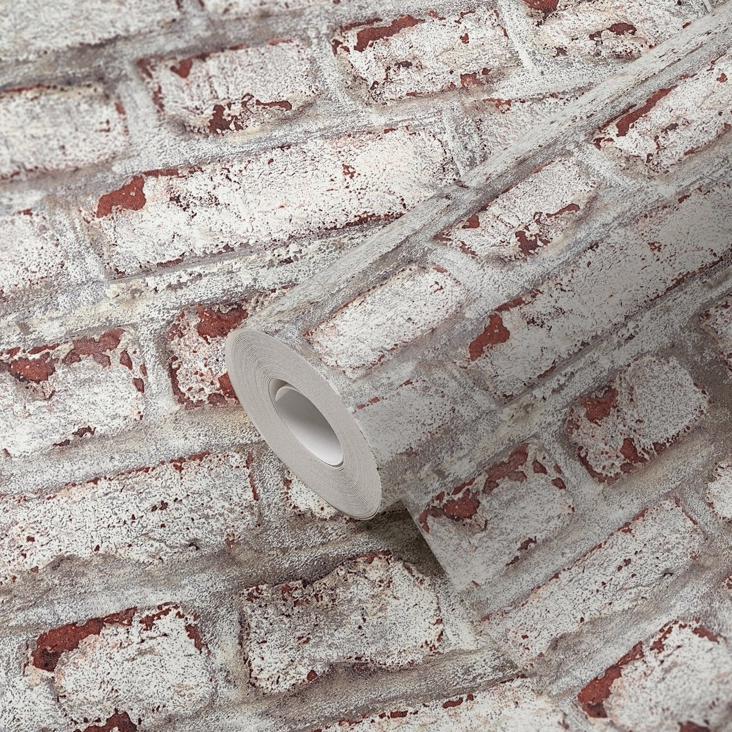 Coastal Brick Effect Motif wallpaper in white color - pattern number BB51100 - by Galerie in the The Bricks And More collection