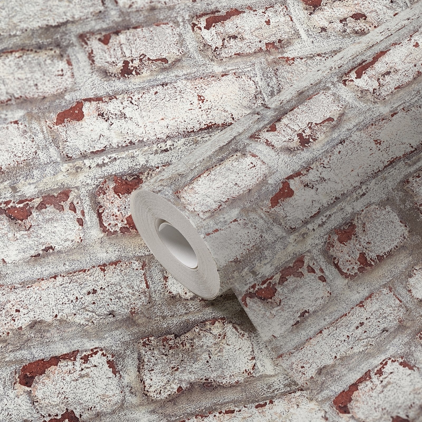 Coastal Brick Effect Motif wallpaper in white color - pattern number BB51100 - by Galerie in the The Bricks And More collection