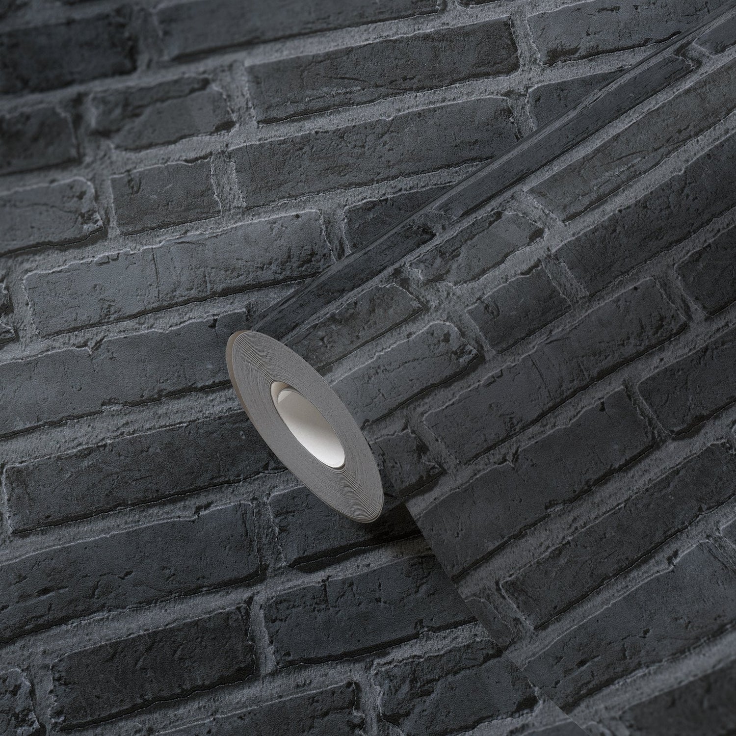Brickshire Residents Motif wallpaper in silver grey color - pattern number BB51103 - by Galerie in the The Bricks And More collection
